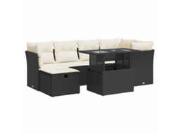Garden Sofa Set, Garden Sofa Sets Vidaxl Preto Rattan / Vime (n/a)