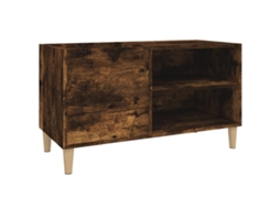 Record Cabinet, Record Cabinets Vidaxl Marrom Madeira Processada (84.5 X 38 X 48 Cm)