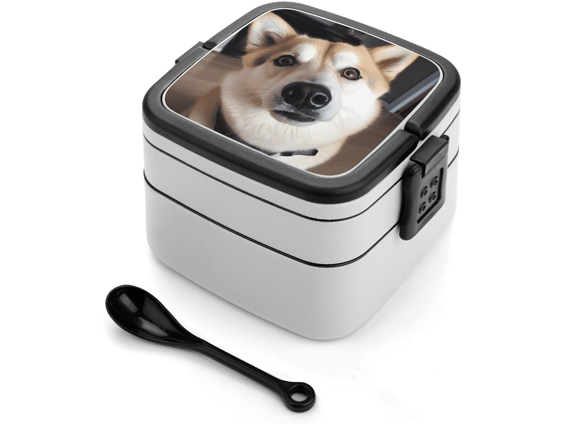 Marmita Bento De Dupla Camada Com Design Minimalista Moderno, Empilhável, À Prova De Vazamentos, Retangular, Ideal Para