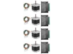 4x Nema 23 23hs5628 Stepper Motor 57 Motor 2.8a With Tb6600 Stepper Motor Driver Nema17 23 For Cnc And 3d Printer(8.0mm)