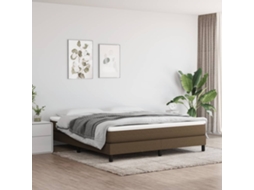 Vidaxl Colchão De Molas Ensacadas Firmeza Média 180x200x20 Cm Tecido Castanho-escuro