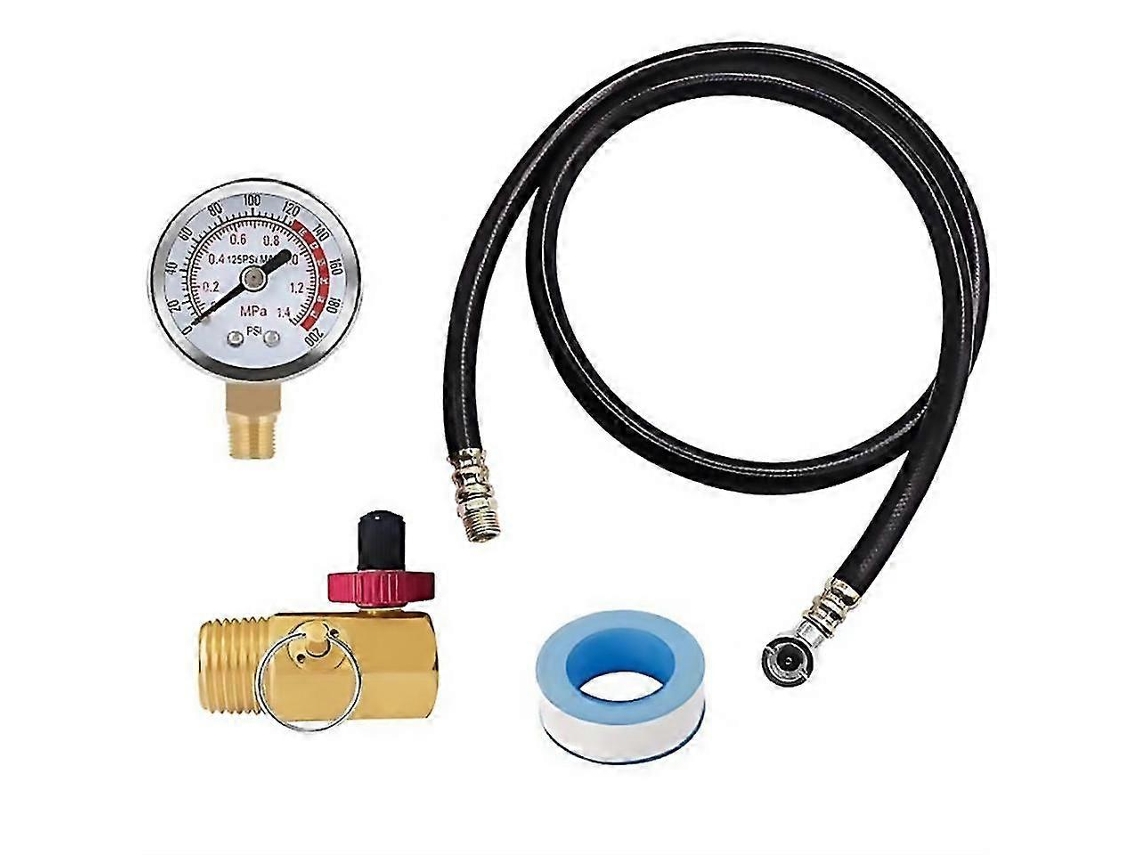 Kit De Vlvula Para Tanque De Ar Com Manmetro, Kit De Reparo Para Tanque De Ar, Mangueira De Ar De 1,2 M Olysi Shop (4 Ps)