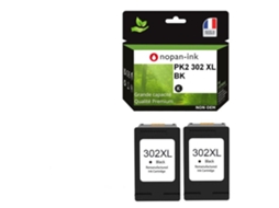 302xl Fabricado Na França, 2 Cartuchos De Tinta Recondicionados Para Hp 302 Xl Preto F6u68ae/f6u66ae Compatível Com Deskjet 3639 3630 3632 E Nopan Ink