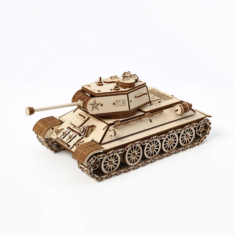 Modelo de Tanque Alemão em Blocos de Madeira 3d para Montar . MDUG (faça Você Mesmo)
