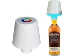 Lâmpada De Mesa Led Recarregável, Dimmable, Sem Fio Com Toque, Ip54 Para Restaurante E Bar Branco