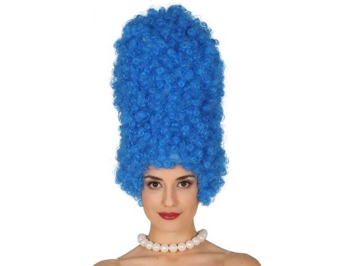 Peruca DISFRAZZES Encaracolada Longa Azul (40 cm)