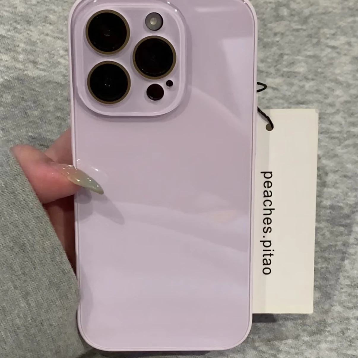 Capa De Câmera Em Vidro Temperado (roxa) Para Iphone 12 Com Moldura Resistente A Impactos.