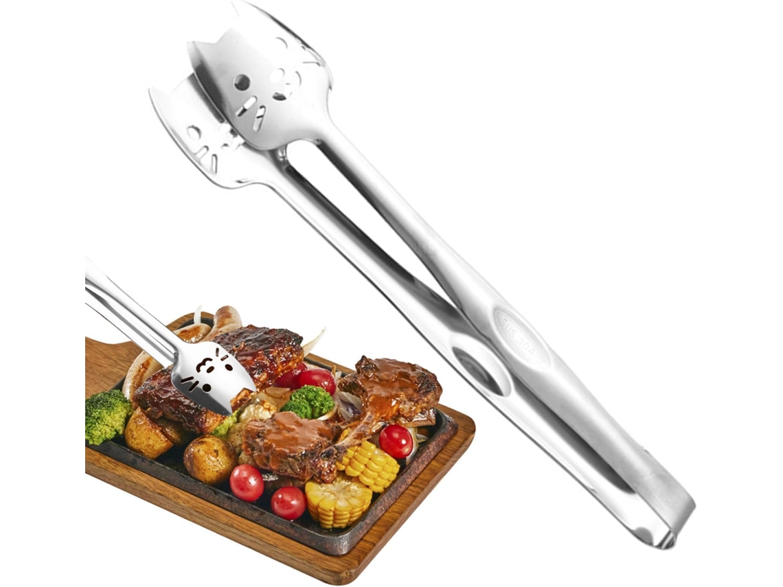 Pinça Para Churrasco, Pinça De Cozinha, Pinça Para Bife Em Aço Inoxidável Resistente Churrasco Ao Ar Livre Com Design De