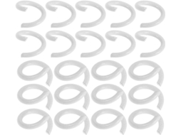 Ciieeo 200 Unidades De Argolas Para Folhas Soltas, Ganchos Metal Artesanato, Fichário, Pastas Escolares E