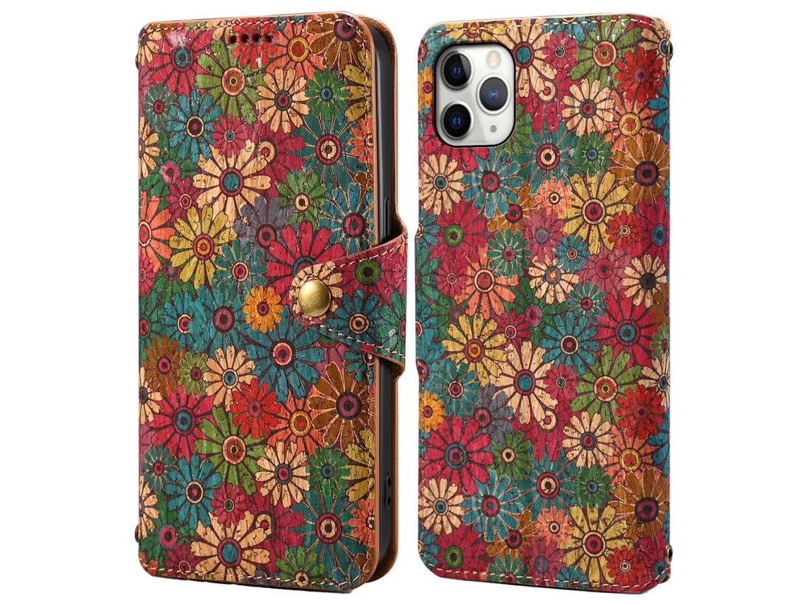 Capa Para Iphone 11 Pro Max Pele Sintética Verde