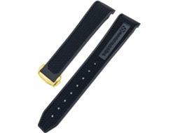 Pulseira de couro de 19 mm, 20 mm e 21 mm de alta qualidade confortável e resistente para relógio S/MARCA