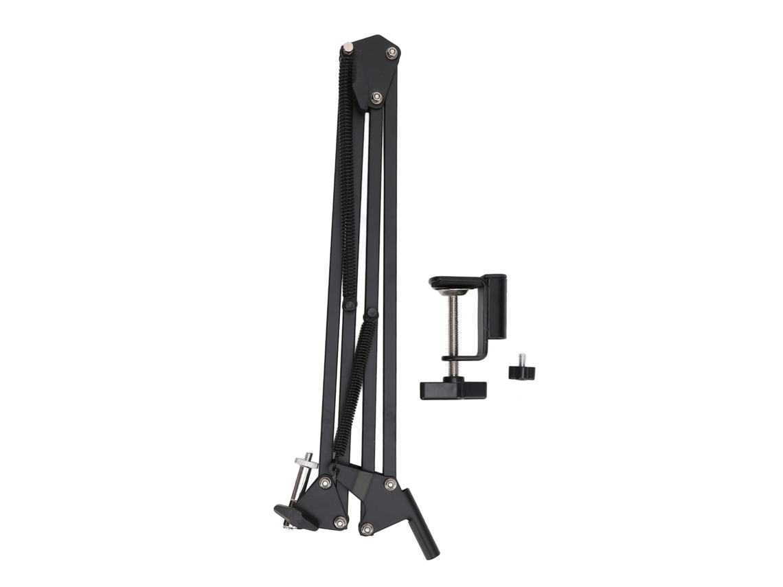 Suporte De Mesa Para Câmera Aérea Em Aço Com Adaptador De Parafuso 1/4 Para Webcam E Luz Anel