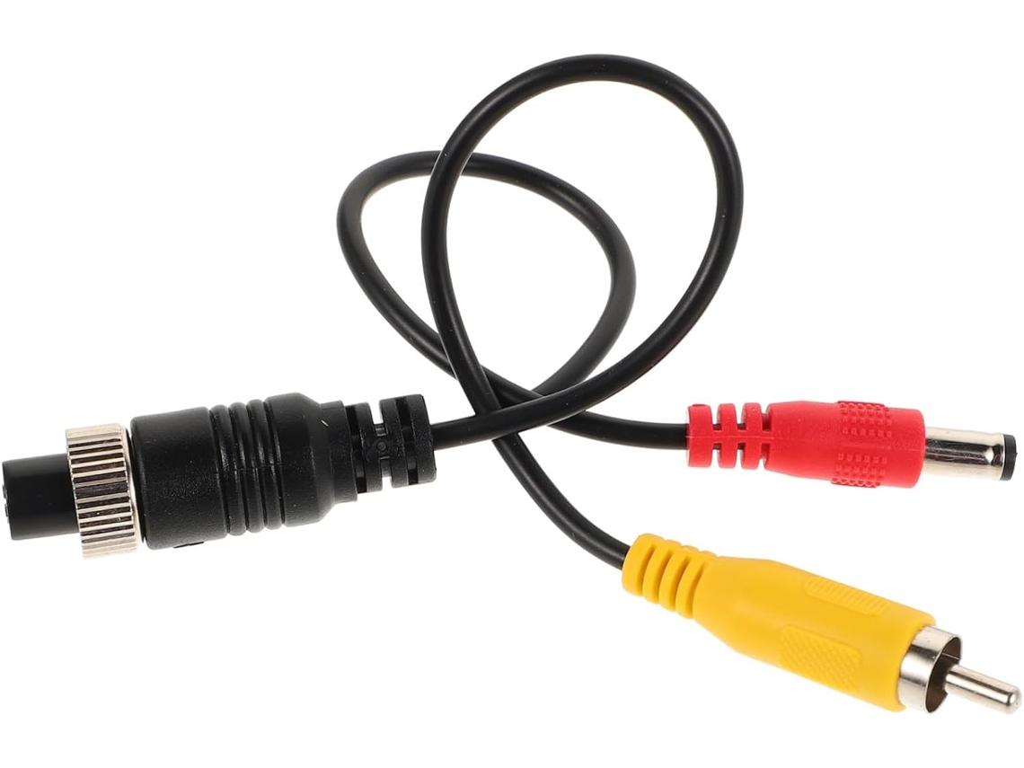 Cabo De Extensão 4 Pinos Com Conector Cc Macho Para Câmeras Ré Automotivas,compatível Sistemas...