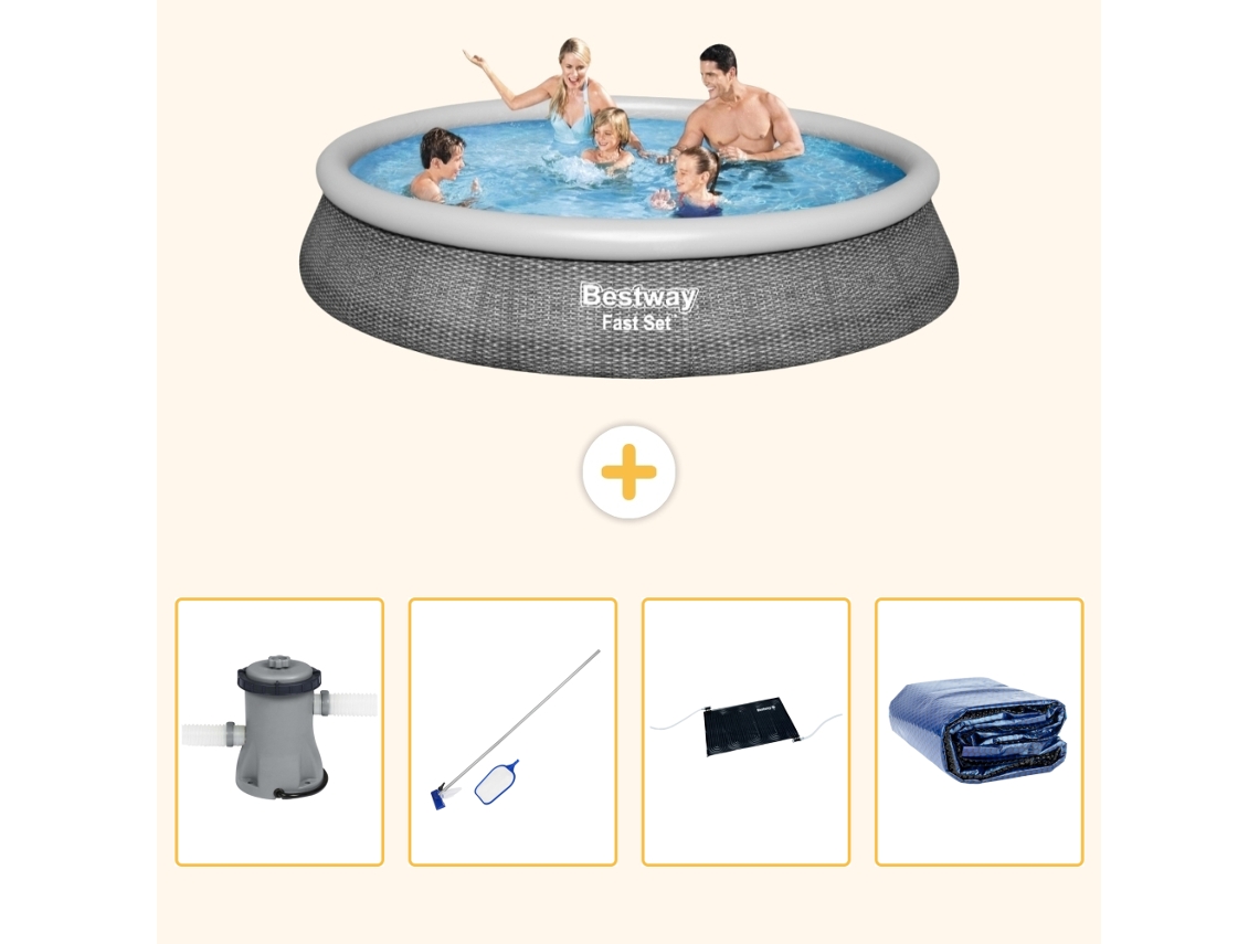 Bestway Piscina Bestway Fast Set Redonda - 396x84 Cm - 5-peças S235