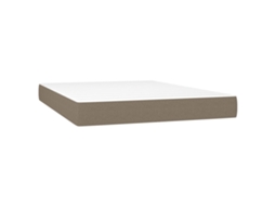 Pocket Spring Bed Mattress, Pocket Spring Bed Mattresses Vidaxl Cinzento-acastanhado Tecido (140 X 200 Cm)