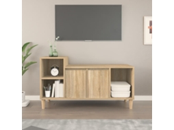 Vidaxl Móvel P/ Tv 100x35x55 Cm Derivados de Madeira Carvalho Sonoma