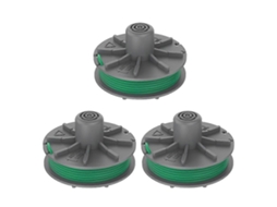 Conjunto De 3 Bobinas De Reposição Para Cortador De Grama Gardena 5309-20.