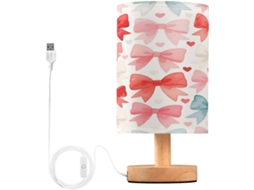 Abajur De Cabeceira Arcos Para Quarto, Com Portas De Carregaje USB C, Luminária De Mesa Cabeceira, Luminária De