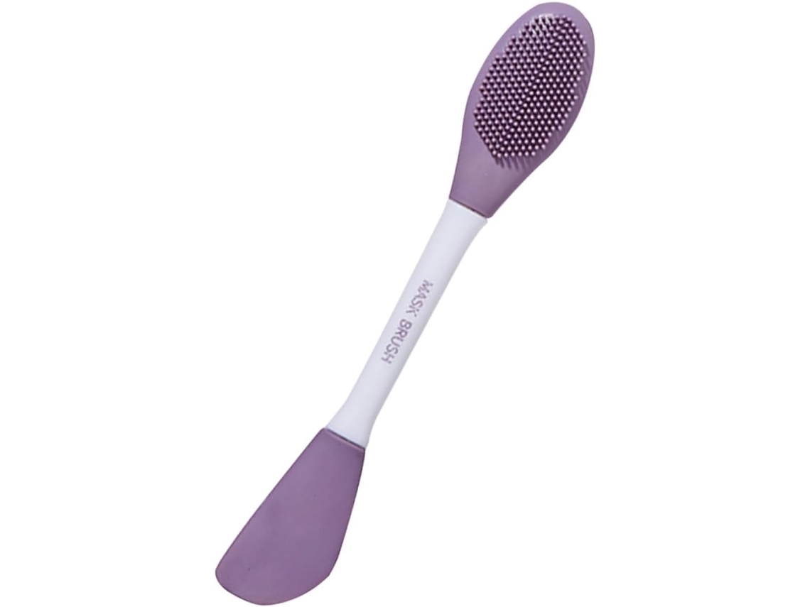 Pincel De Silicone Macio Com Duas Pontas Para Máscara Facial E Aplicador Esfoliante.