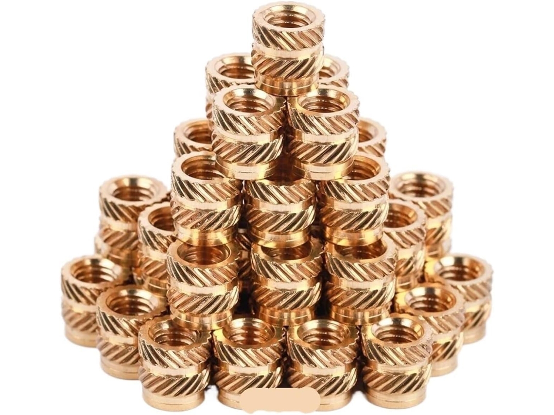 Porca De Inserção Térmica Latão M1 M1.2 M1.4 M2 M2.5 M3 M4 M5 M6 M8