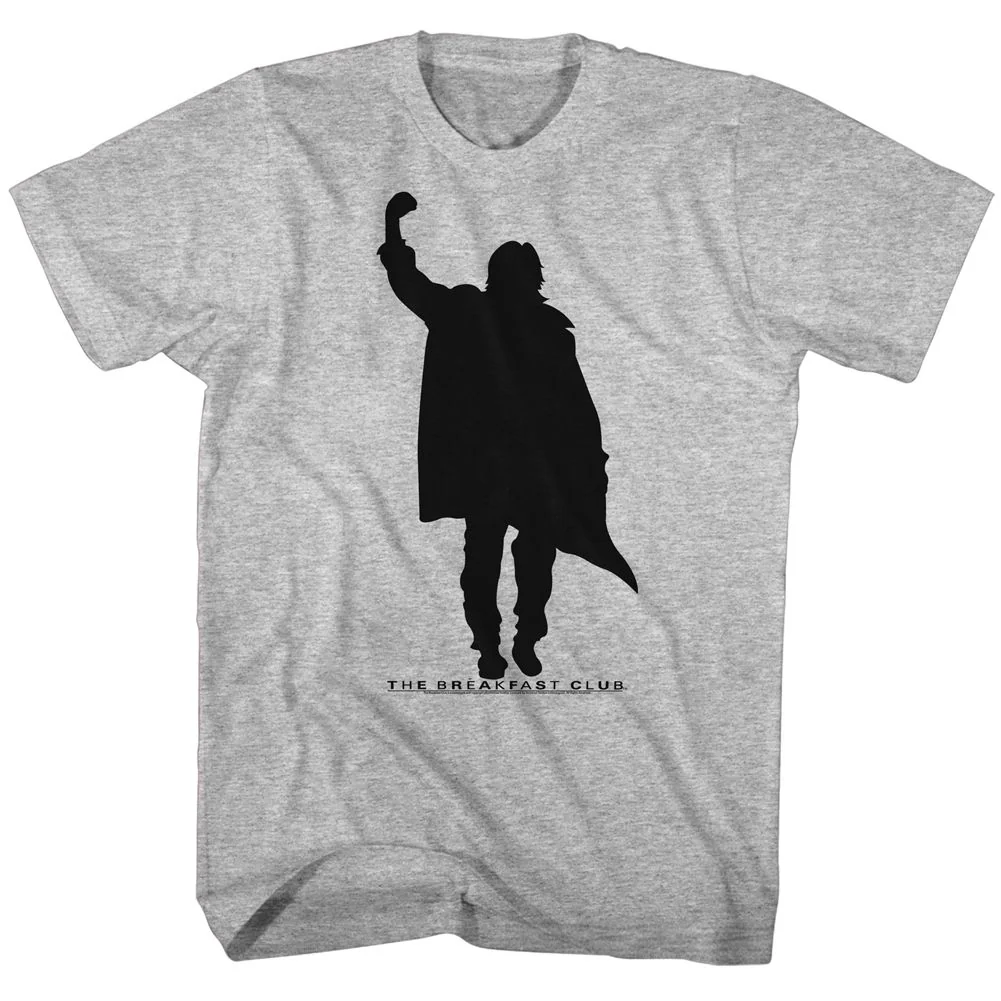 Unisex Adult T-shirt Rockinstone Breakfast Club Movie Fist Pump 2 Heather Gray Sizexxxl