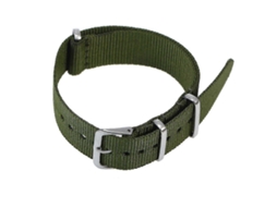 Pulseira De Relógio De Substituição De Nylon Trançado Durável De 20 Mm Verde Militar Olysi Shop