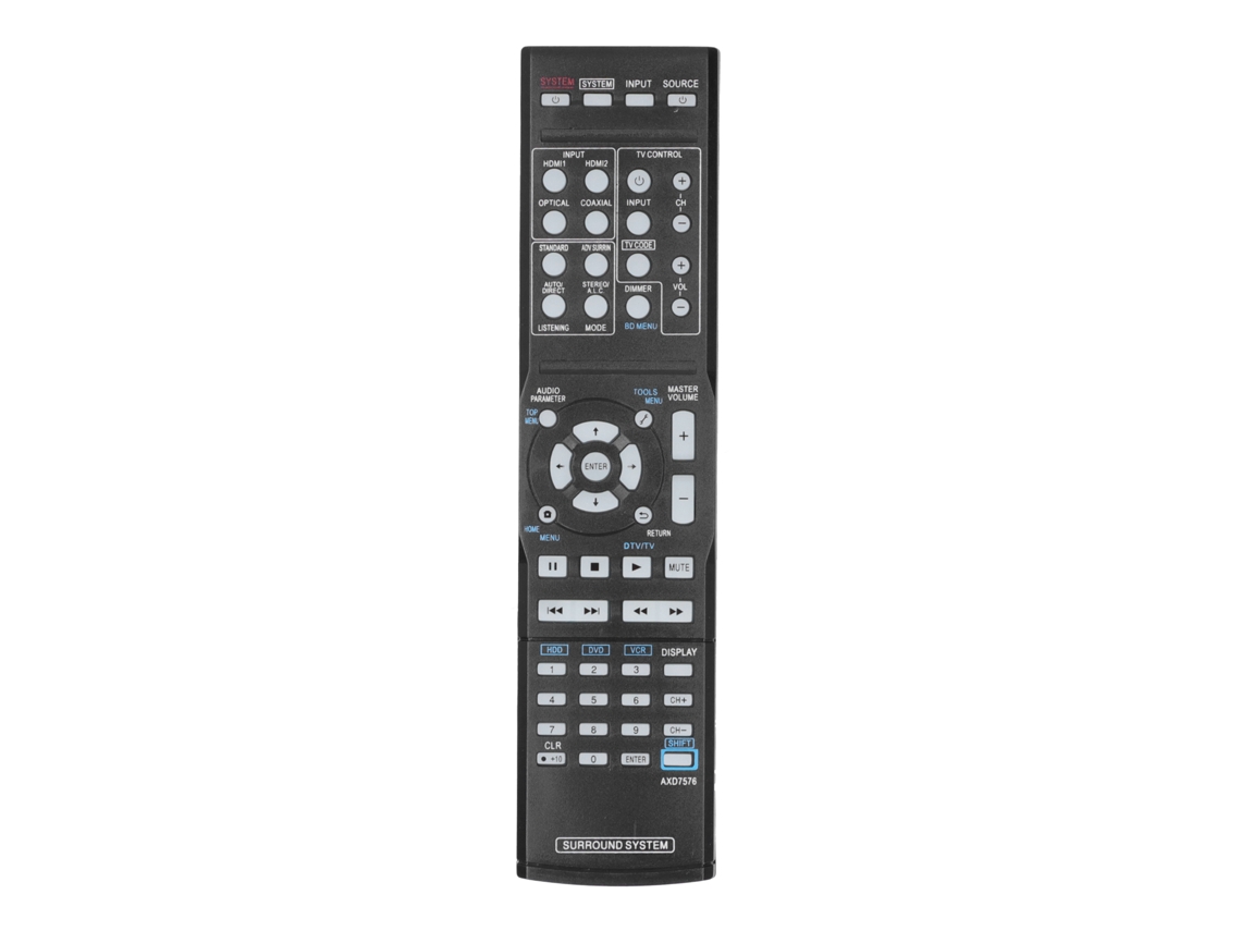 Controle remoto Mali para sistema de áudio surround Pioneer HTPSB300/AXD7576 com marca