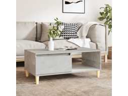 Vidaxl Mesa De Centro 90x50x36,5 Cm Derivados Madeira Cinzento Cimento