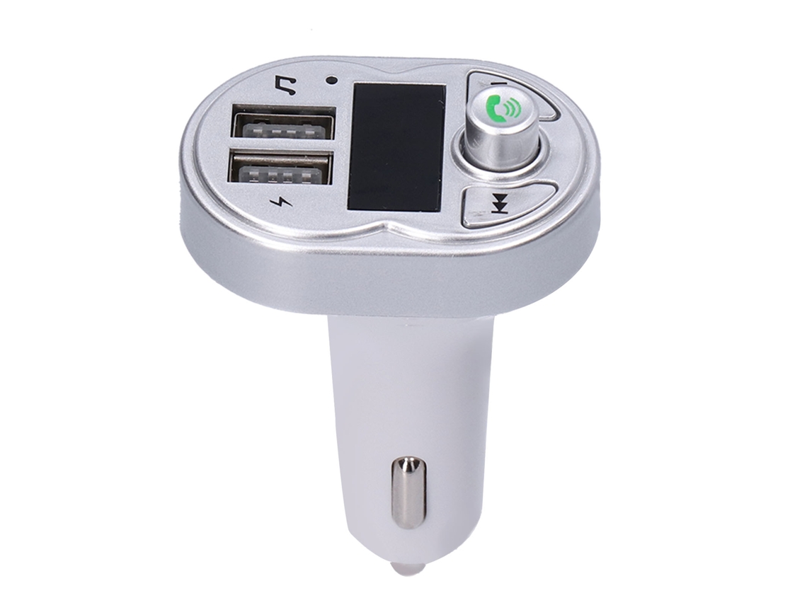 Transmissor FM Bluetooth S/MARCA para carro com chamada hands free e reprodutor MP3 dual USB