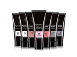 Kit De Gel Para Extensão De Unhas Com Lâmpada Uv/led, Esmaltes Base E Top, Pincel, Lixa E Ferramentas De Manicure