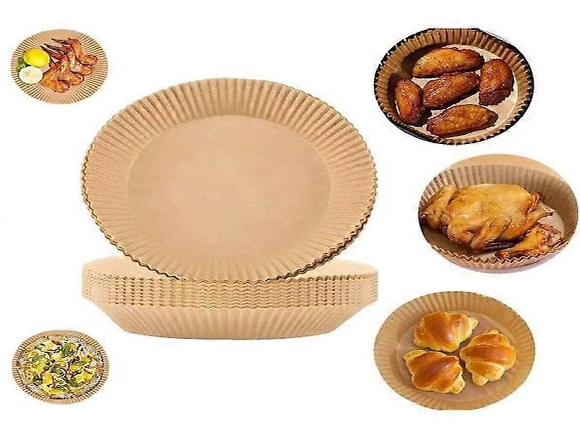 Lurelia Papel Para Air Fryer, 100 Unidades, Castanho