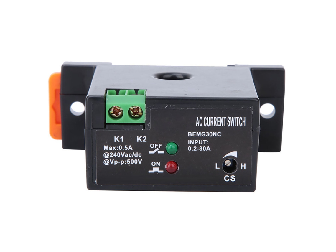 Interruptor de Detector de Corriente Ca Ajustable a Prueba de Incendios 0.2~30a Autofuente (normalmente Cerrado)