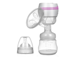 Bomba de leite elétrica BRILVIBERA Leite Strip para gestantes e puérperas na cor rosa.