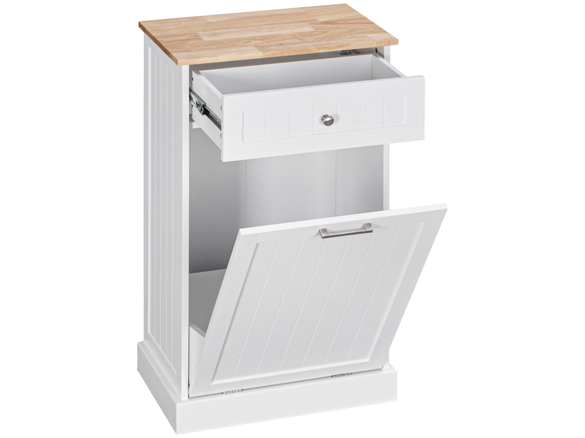 Credenza Cozinha C/ Suporte Lixo 38l, Gaveta, Branco