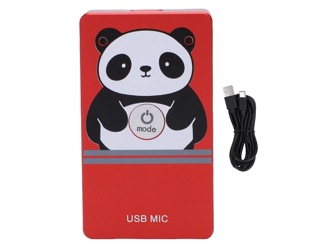 Microfone EOOCOO com redução inteligente de ruído e captação omnidirecional de 360°