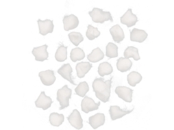 Bolas de algodão branco absorventes para removedor de esmalte em gel, semana