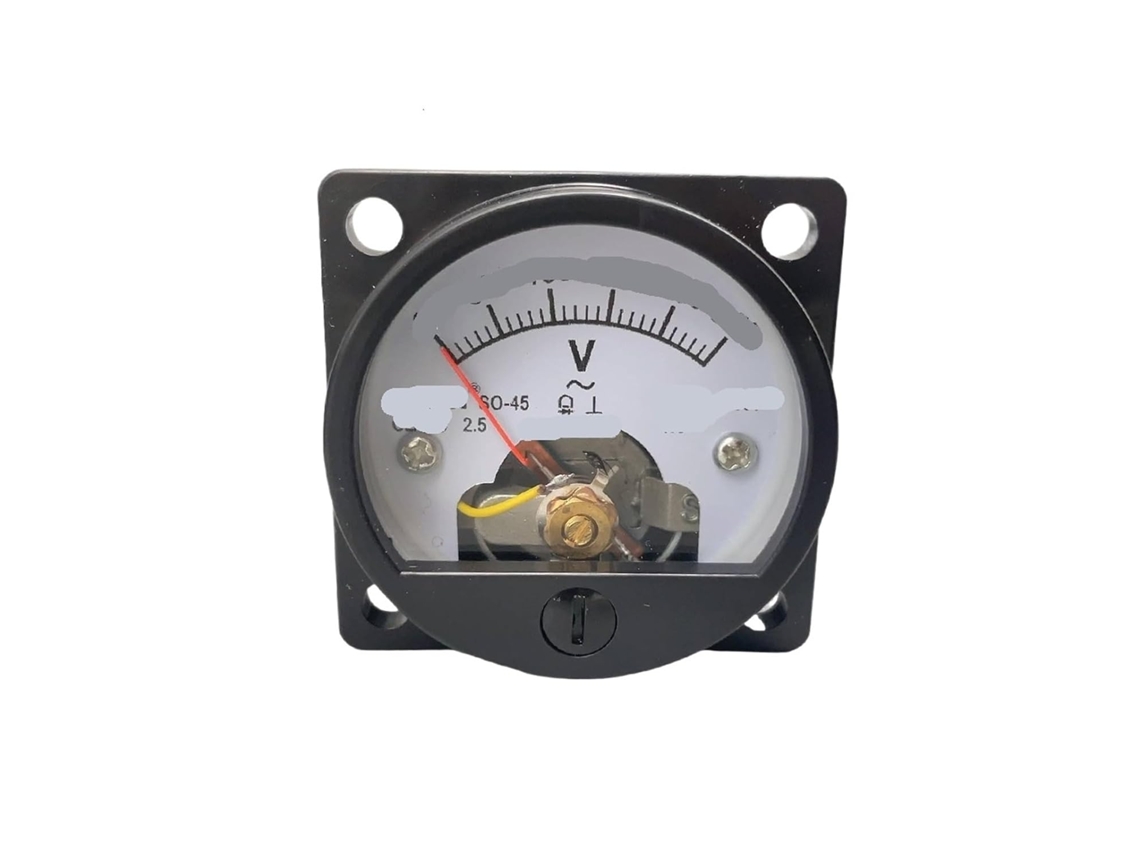 Voltímetro Redondo Preto So-45 Ac 1 V-500 V (600