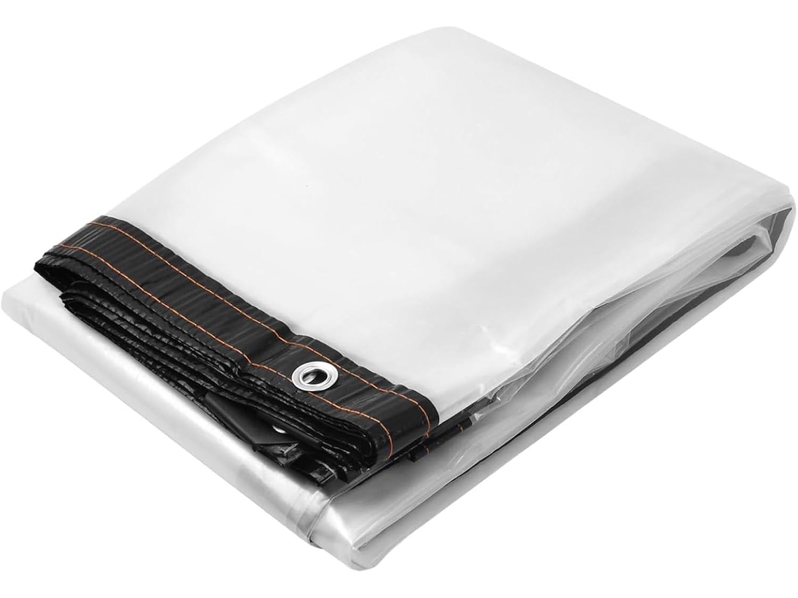Heavy Duty Waterproof Clear Tarp Transparent Tarpaulin With Eyelets For Outdoor Use 1x2m 3x7ft