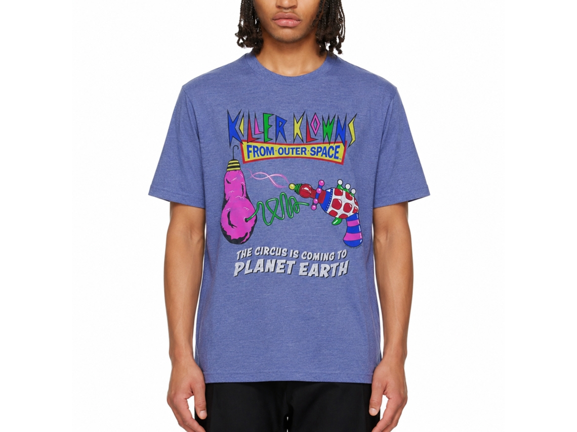 Rockinstone Killer Klowns Circus Is Coming Heather Royal Adult T-shirt Size:s