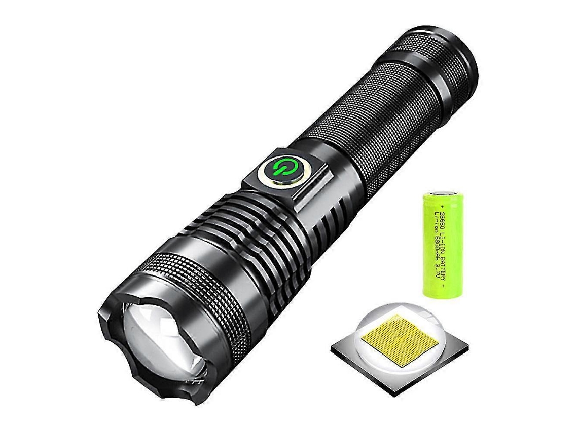 Lanterna Led P50 Para Áreas Externas, Zoom Telescópico, 5 Modos, Alto Brilho, Lanterna Para Acampamento Olysi Shop