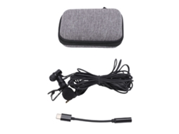 Fones de Ouvido com Fio, Microfone Lavalier Intra auricular para K Song e Transmissão Ao Vivo. EOOCOO