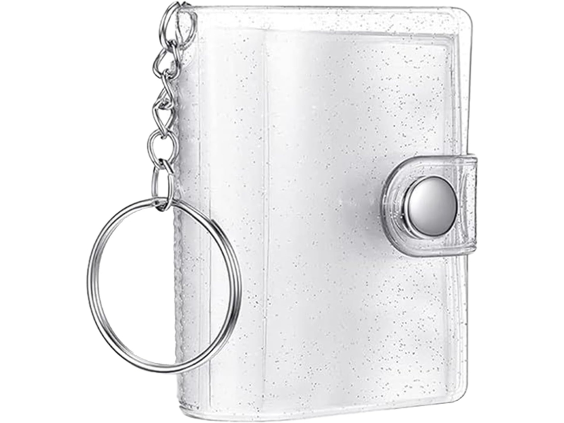 Portátil Com Pochettes Transparentes - Mini Álbum De Fotos Porte - Clés - Organização De Fotos