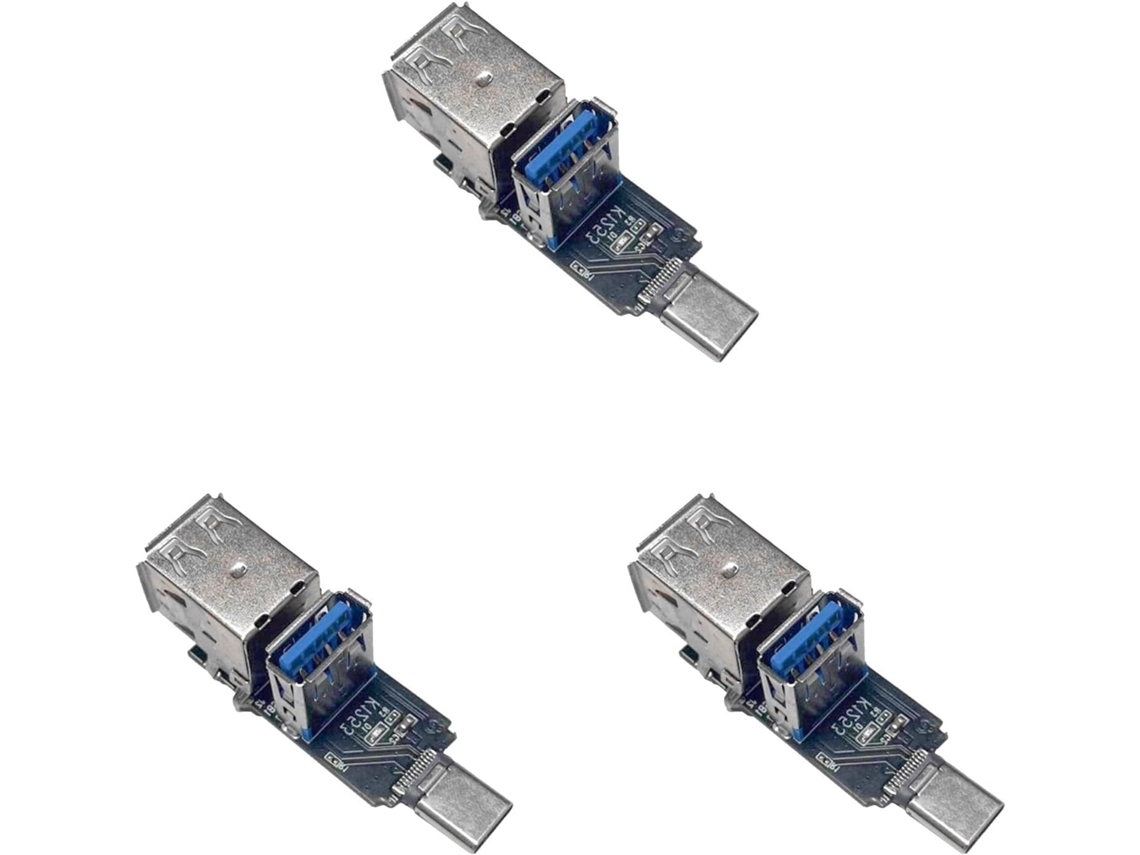 Hub De Expansão Usb Tipo C Portátil Com 3 Portas Para Armazenamento