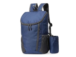 Mochila Portátil Impermeável Leve Plegável Para Camping, Trilhada, Viagens, Daypack Resistente A Rasgos E Sujeira Cor Azul Azul
