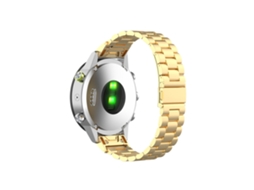 Pulsera Em Metal Liberação Rápida Três Pérolas Douradas Para O Seu Garmin Fenix 6