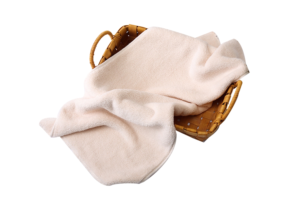 Conjunto de Toalha NEVEANCE Mão Rápido Secagem Decorativas Macias Banheiro Veludo Bege - 4pcs (30x70cm)