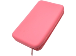 Nécessaire de maquiagem portátil e impermeável, feita de silicone, tamanho pequeno, ideal para viagens.
