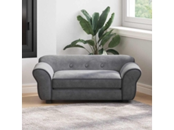 Vidaxl Sofá 72x45x30 Cm Pelúcia Cinzento-escuro