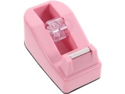 Pequeno Cortador De Fita Adesiva Rosa, Dispensador De Fita Para Escritório E Casa Com Suporte Plástico Funcional