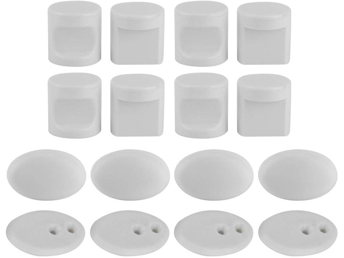 Conjunto De 4 Puxadores Para Porta Vidro Banheiro Com Box Chuveiro Design Moderno E Elegante, Fácil Instalação, Material